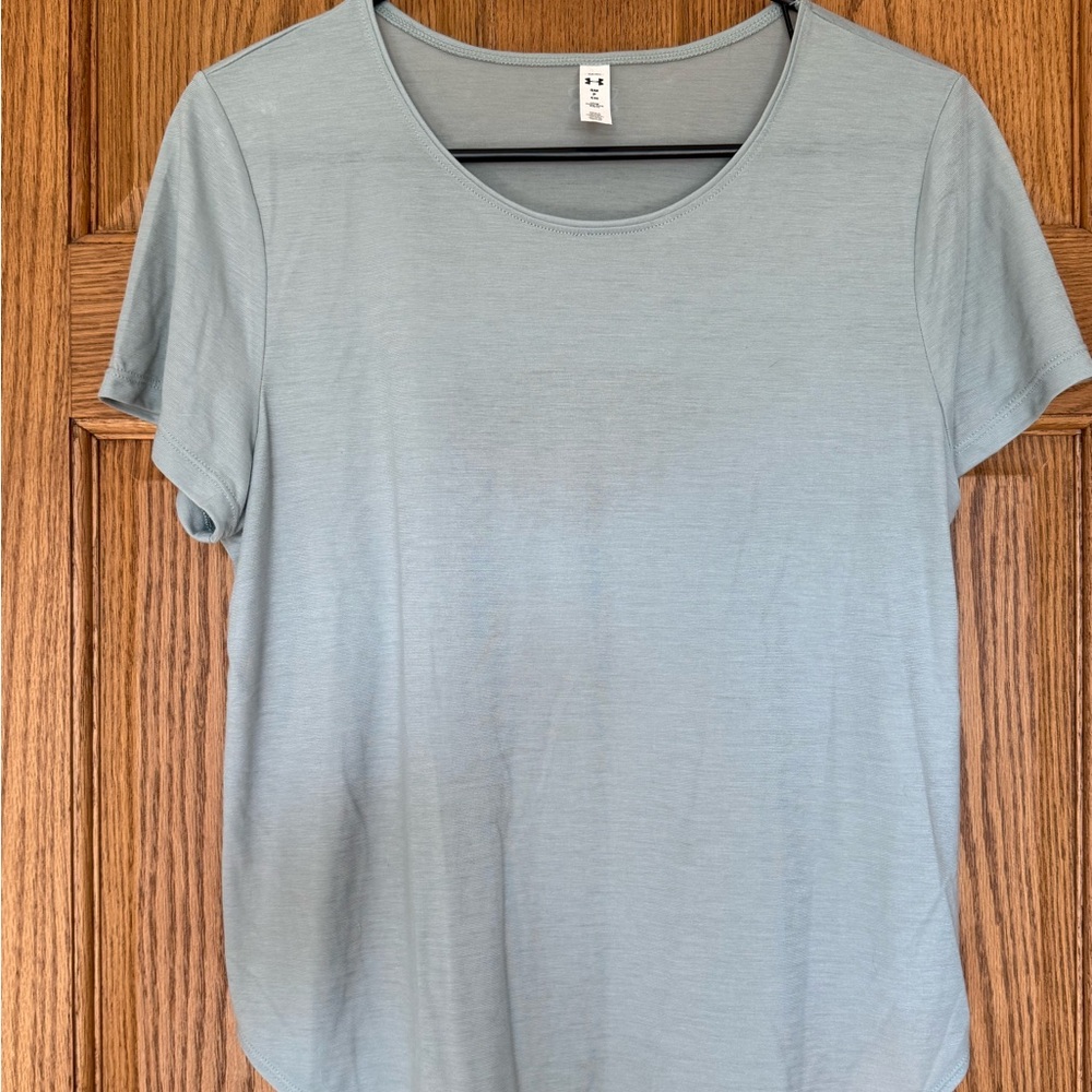 Under Armour Women's Soft Sage Green Short Sleeve Tee